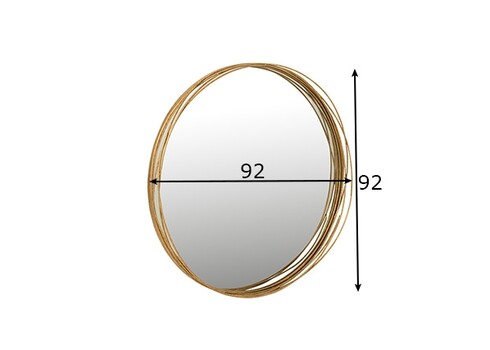 Peegel AURORA kuldne, 92x6,5xH92 cm