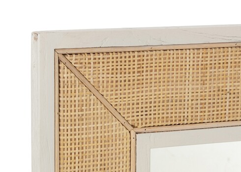 Peegel MOLLY valge / pruun, 81x3xH81 cm