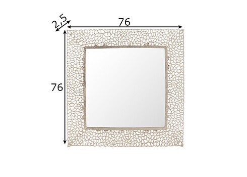 Peegel CORAL hõbe, 76x2,5xH76 cm