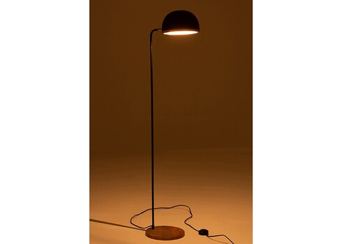 Põrandavalgusti EVY must / pruun, 26x26xH130 cm, E14