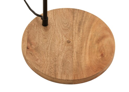 Põrandavalgusti EVY must / pruun, 26x26xH130 cm, E14