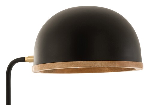 Põrandavalgusti EVY must / pruun, 26x26xH130 cm, E14