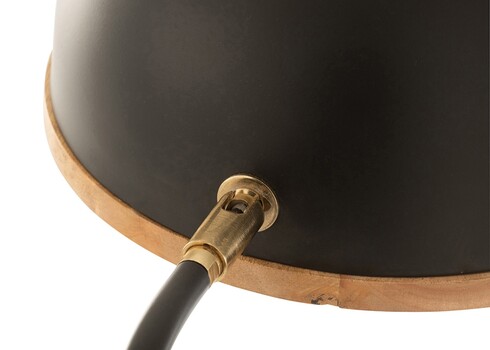 Põrandavalgusti EVY must / pruun, 26x26xH130 cm, E14