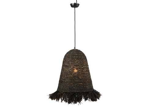 Rippvalgusti OZIE must, 44x44xH52 cm, E27