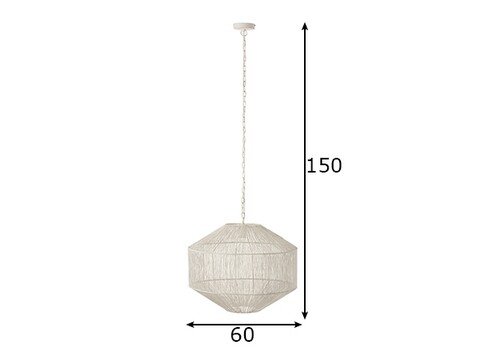 Rippvalgusti BLANCA valge, 60x60xH150 cm, E27