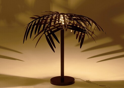 Lauavalgusti LEAF must, 60x60xH73 cm, E14