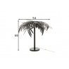 Lauavalgusti LEAF must, 60x60xH73 cm, E14