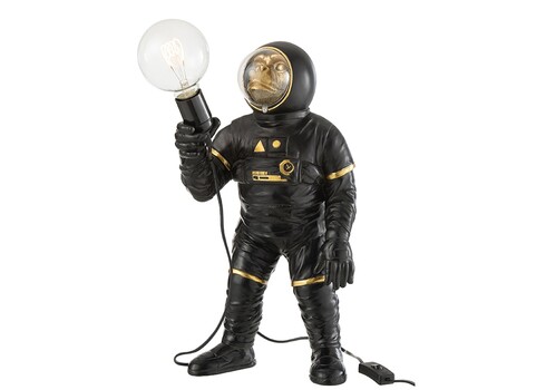 Lauavalgusti ASTRO must / kuldne, 23x22xH47 cm