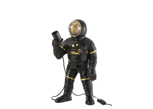 Lauavalgusti ASTRO must / kuldne, 23x22xH47 cm