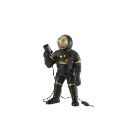 Lauavalgusti ASTRO must / kuldne, 23x22xH47 cm