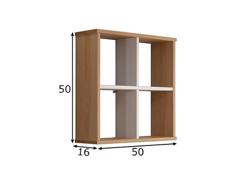Esikuriiul MESTRE meepruun / valge, 50x16xH50 cm