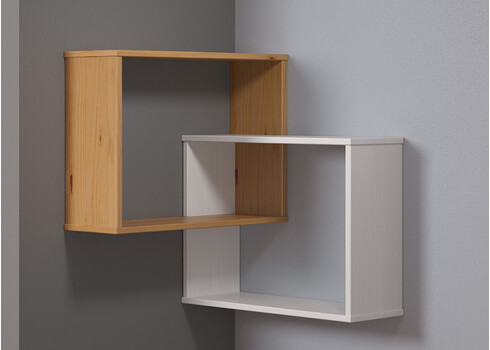 Nurgariiul Mestre valge / meepruun, 60x20xH66 cm