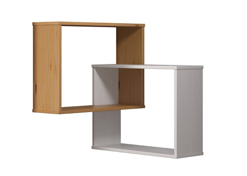 Nurgariiul Mestre valge / meepruun, 60x20xH66 cm