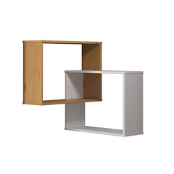 Nurgariiul Mestre valge / meepruun, 60x20xH66 cm