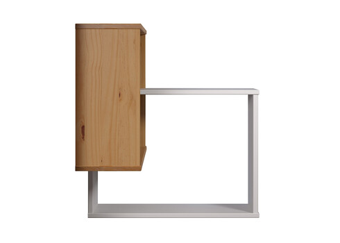 Nurgariiul Mestre valge / meepruun, 60x20xH66 cm