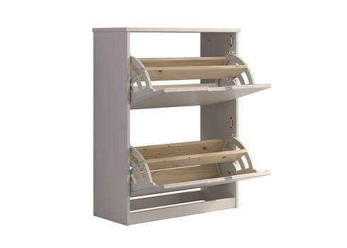 Jalatsikapp MESTRE valge, 60x25xH78 cm