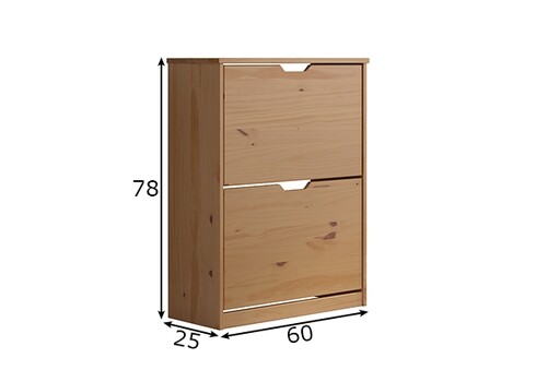 Jalatsikapp MESTRE meepruun, 60x25xH78 cm