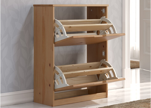 Jalatsikapp MESTRE meepruun, 60x25xH78 cm