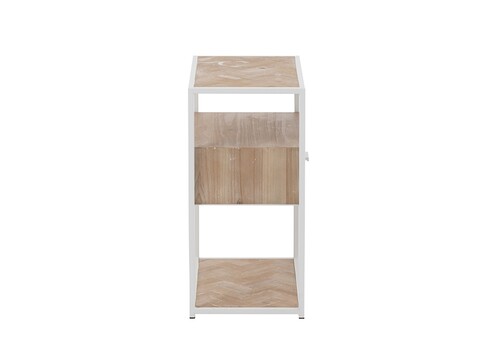 Öökapp ZIGZAG pruun / valge, 50x30xH61 cm