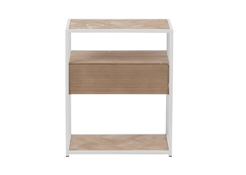 Öökapp ZIGZAG pruun / valge, 50x30xH61 cm