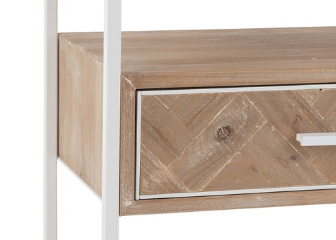 Öökapp ZIGZAG pruun / valge, 50x30xH61 cm