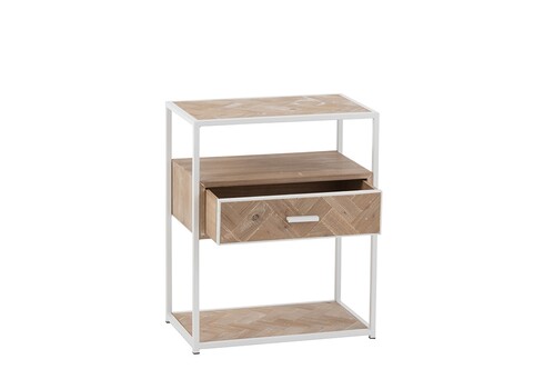 Öökapp ZIGZAG pruun / valge, 50x30xH61 cm