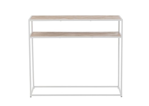 Konsoollaud ZIGZAG pruun / valge, 100x35xH85 cm