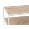 Konsoollaud ZIGZAG pruun / valge, 100x35xH85 cm