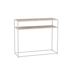 Konsoollaud ZIGZAG pruun / valge, 100x35xH85 cm