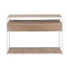 Konsoollaud ZIGZAG pruun / valge, 100x40xH85 cm