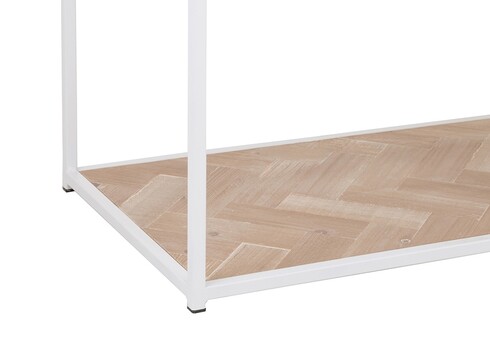 Konsoollaud ZIGZAG pruun / valge, 100x40xH85 cm