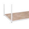 Konsoollaud ZIGZAG pruun / valge, 100x40xH85 cm