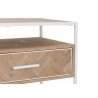 Konsoollaud ZIGZAG pruun / valge, 100x40xH85 cm