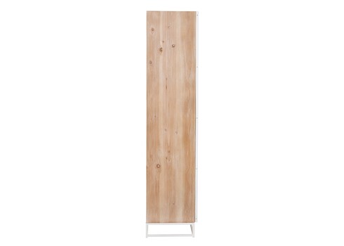 Kapp ZIGZAG pruun / valge, 95x43xH185 cm