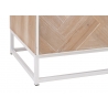Kapp ZIGZAG pruun / valge, 95x43xH185 cm
