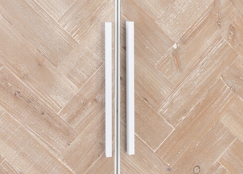 Kapp ZIGZAG pruun / valge, 95x43xH185 cm