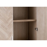 Kapp ZIGZAG pruun / valge, 95x43xH185 cm