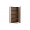 Kapp ZIGZAG pruun / valge, 95x43xH185 cm