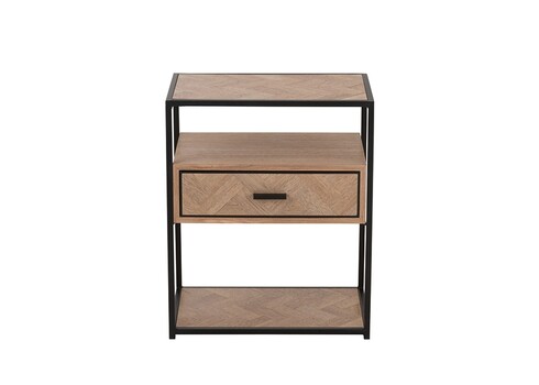 Öökapp ZIGZAG pruun / must, 50x30xH61 cm