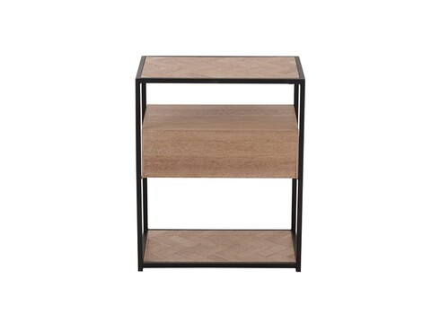 Öökapp ZIGZAG pruun / must, 50x30xH61 cm