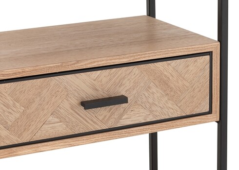 Öökapp ZIGZAG pruun / must, 50x30xH61 cm