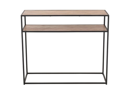 Konsoollaud ZIGZAG pruun / must, 100x35xH85 cm