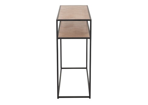 Konsoollaud ZIGZAG pruun / must, 100x35xH85 cm