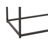 Konsoollaud ZIGZAG pruun / must, 100x35xH85 cm