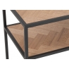 Konsoollaud ZIGZAG pruun / must, 100x35xH85 cm