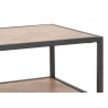 Konsoollaud ZIGZAG pruun / must, 100x35xH85 cm
