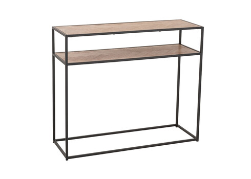 Konsoollaud ZIGZAG pruun / must, 100x35xH85 cm