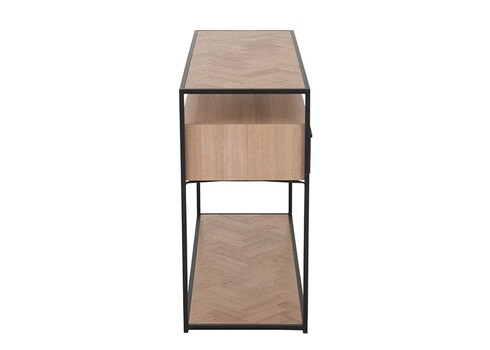 Konsoollaud ZIGZAG pruun / must, 100x40xH85 cm