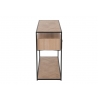 Konsoollaud ZIGZAG pruun / must, 100x40xH85 cm