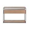 Konsoollaud ZIGZAG pruun / must, 100x40xH85 cm